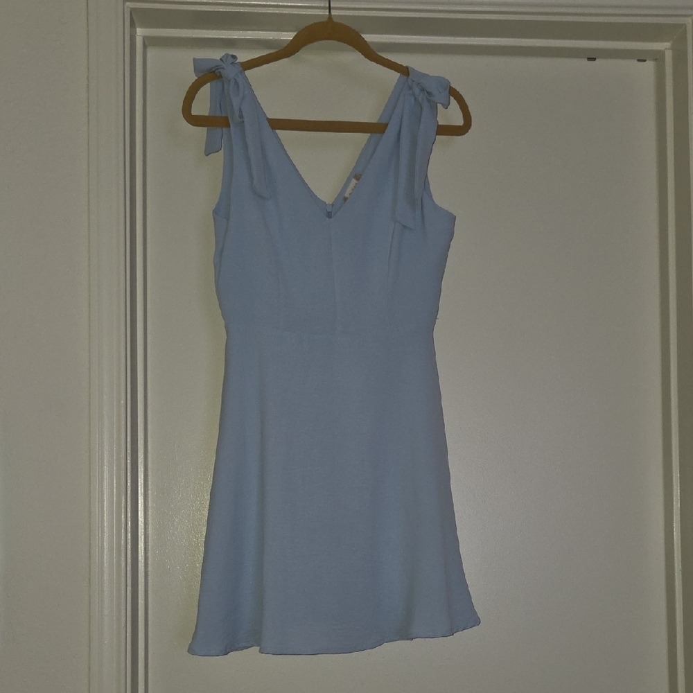 Altar'd State Sky Blue Sleeveless Mini Dress